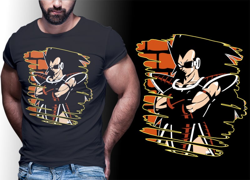 59 ANIME DRAGONBALL tshirt designs bundle