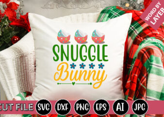 Snuggle Bunny SVG Vector for t-shirt