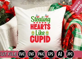 Stealing Hearts Like Cupid SVG Vector for t-shirt