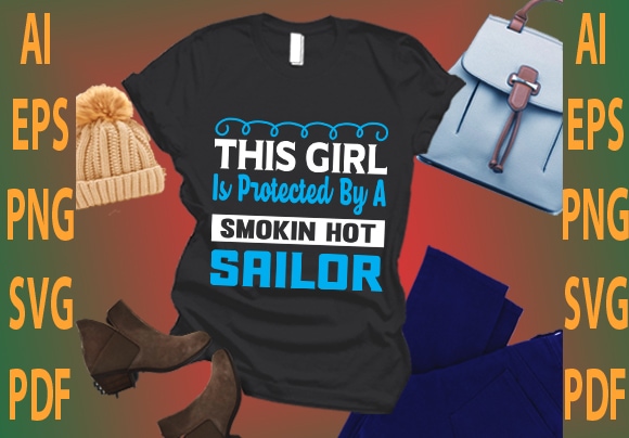 this girl is protected by a smokin hot sailor