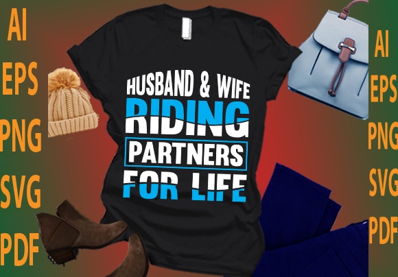 husband and wife riding partners for life