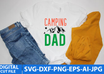 Camping Dad T Shirt Design