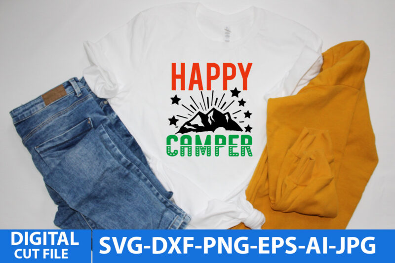 Happy Camper T Shirt Design