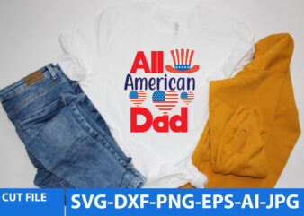 All American Dad Svg Design