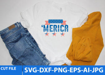 ‘Merica T Shirt Design,Merica Svg Design Quotes