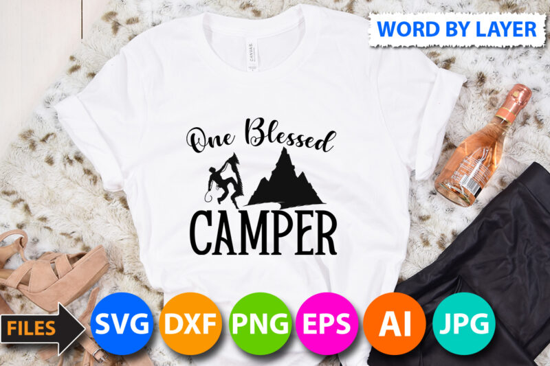 One blesses Camper T Shirt Design