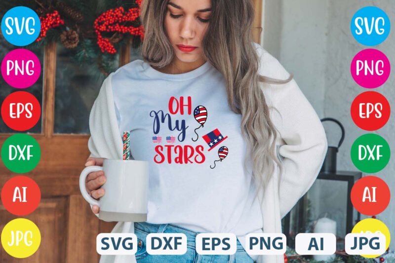 Oh My Stars svg vector for t-shirt