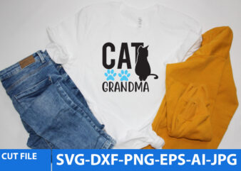 Cat Grandma Svg Design,Cat Grandma T Shirt Design,Cat Svg Bundle