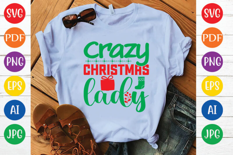 crazy Christmas lady