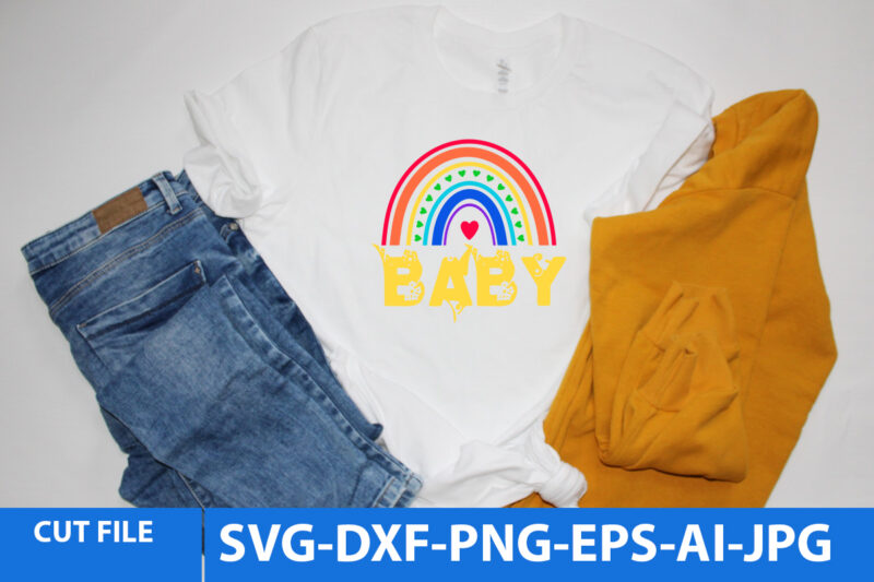 Baby Svg Design,Baby T Shirt Design ,Rainbow Svg Design,Rainbow T Shirt Design