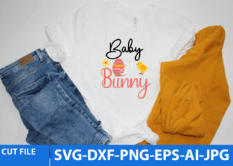 Baby Bunny T Shirt Design,Baby Bunny Svg Design