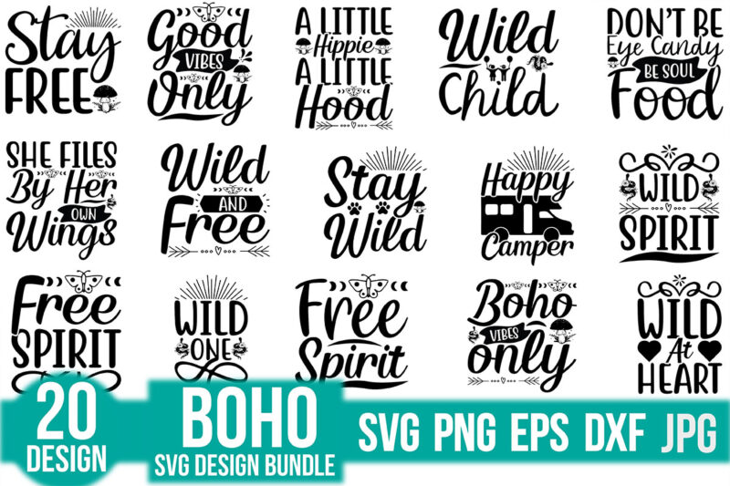 Boho SVG Design Bundle
