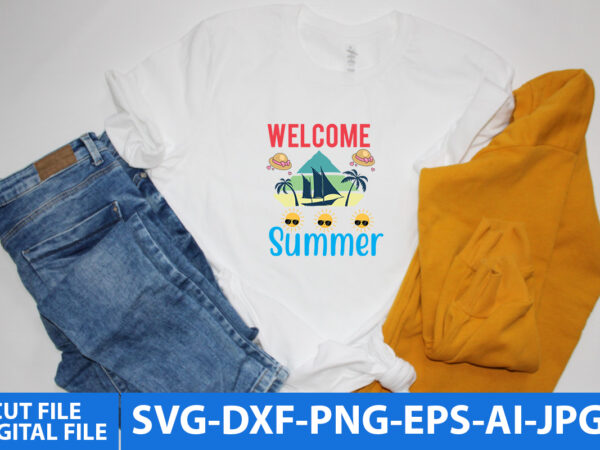 Welcome summer svg design