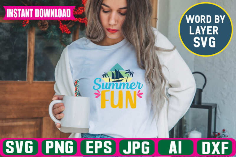 Summer Fun Svg Vector T-shirt Design