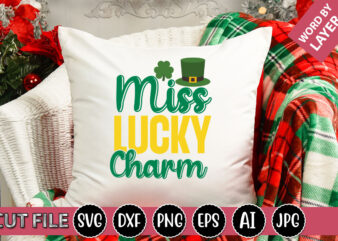 Miss Lucky Charm SVG Vector for t-shirt