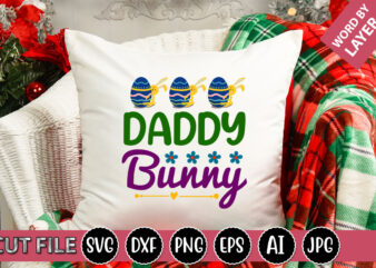 Daddy Bunny SVG Vector for t-shirt