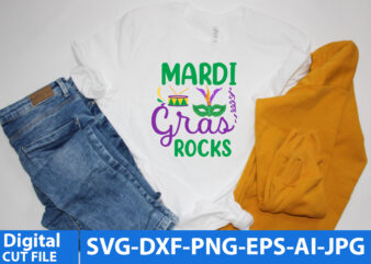 Mardi gras Rocks T Shirt Design,Mardi gras Rocks Svg Designgn