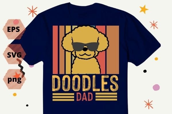 Goldendoodle Labradoodle No Fluffs The Dood Funny Doodle Dog dad T-Shirt design svg, Goldendoodle, Labradoodle, No Fluffs The Dood, Funny, Doodle Dog dad, T-Shirt design png