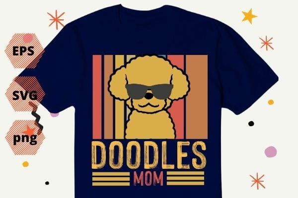 Goldendoodle Labradoodle No Fluffs The Dood Funny Doodle Dog mom T-Shirt design svg, Goldendoodle, Labradoodle, No Fluffs The Dood, Funny, Doodle Dog mom, T-Shirt design png