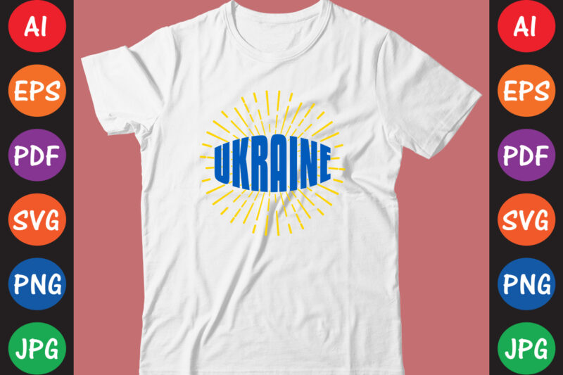 Ukraine T-shirt And SVG Design