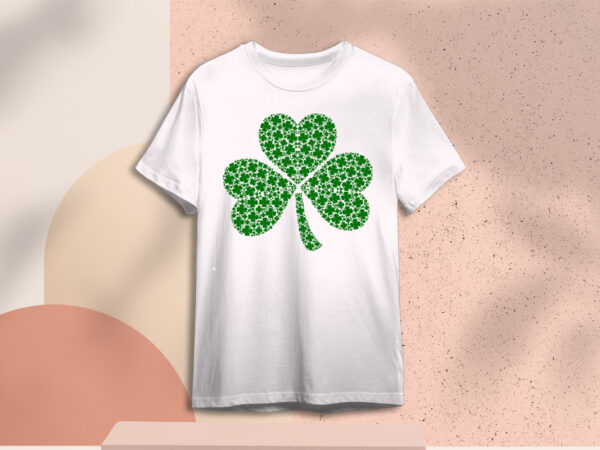 St patricks day three leaf clover lucky gift ideas diy crafts svg files for cricut, silhouette subliamtion files, cameo htv print t shirt template vector