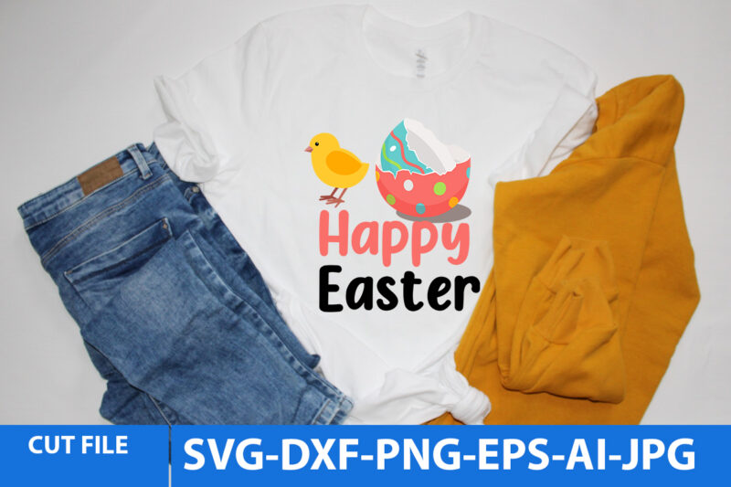Happy Easter T Shirt Design