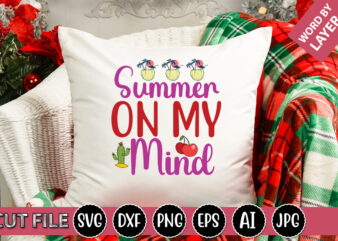 Summer on My Mind SVG Vector for t-shirt