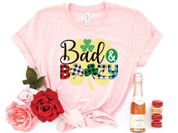 Bad & boozy sublimation t shirt template