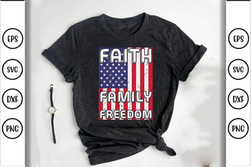 Patriotic Christian, Faith, Jesus Tshirt Designs Bundle