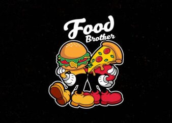 food brother t shirt graphic design