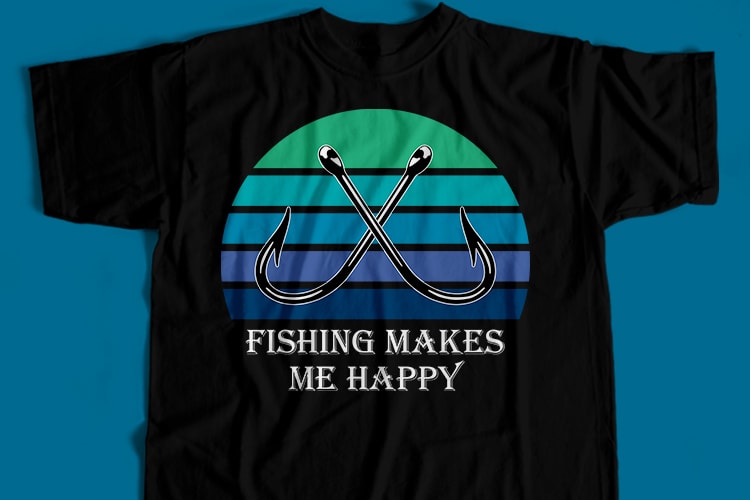 46 Best Selling Fishing T-Shirt Design Bundle For Commercial User