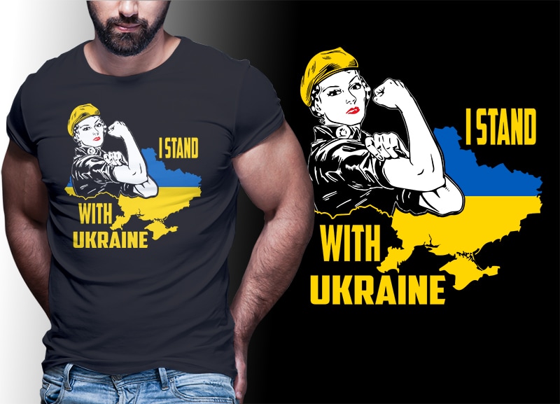 49 Ukraine Tshirt Design Bundle Editable