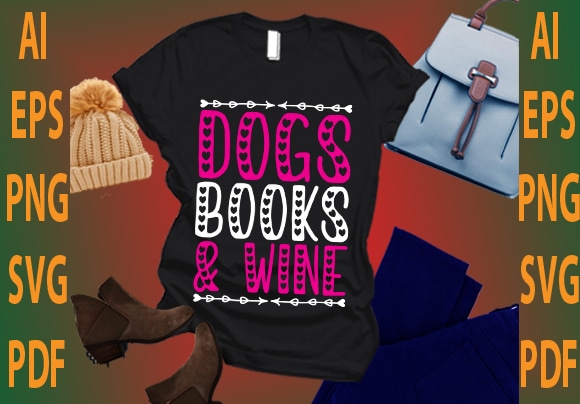 dogs books and wine