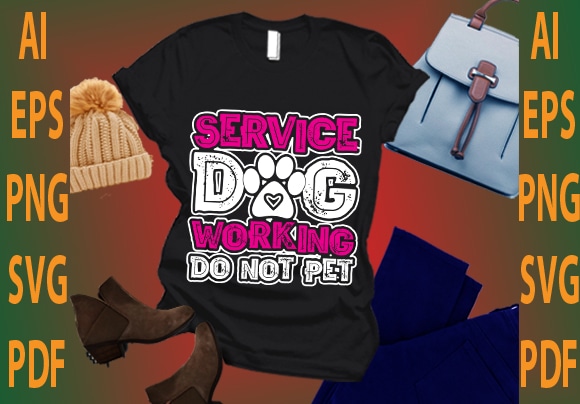 service dog working do not pet