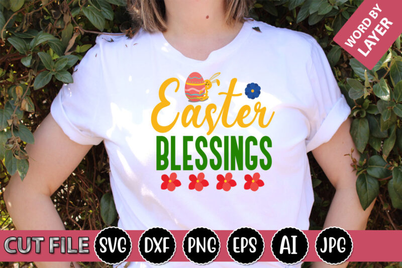 Easter Blessings SVG Vector for t-shirt