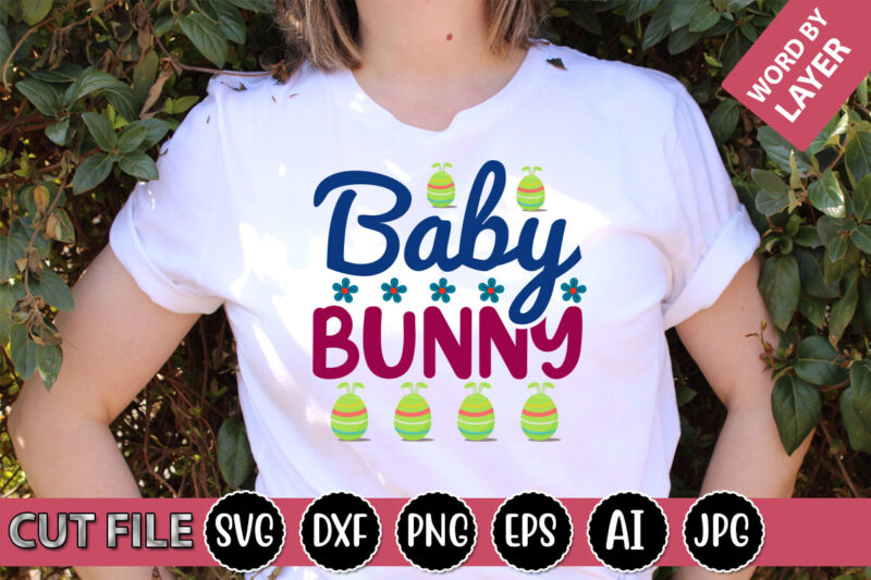 Baby Bunny SVG Vector for t-shirt