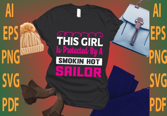 this girl is protected by a smokin hot sailor