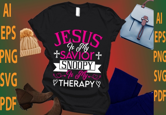 Jesus is my savior snoopy is my therapy