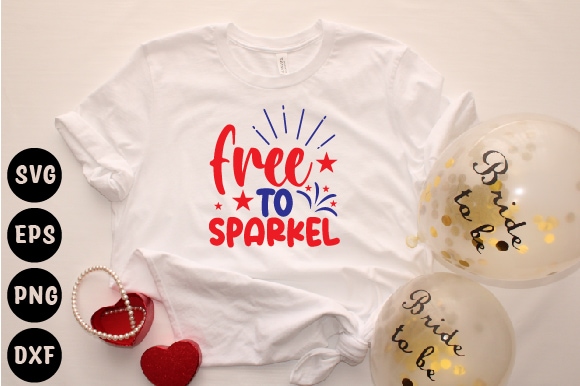 Free to sparkel t shirt graphic design