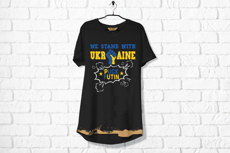 We Stand With Ukraine Puck Futin SVG Sublimation Files