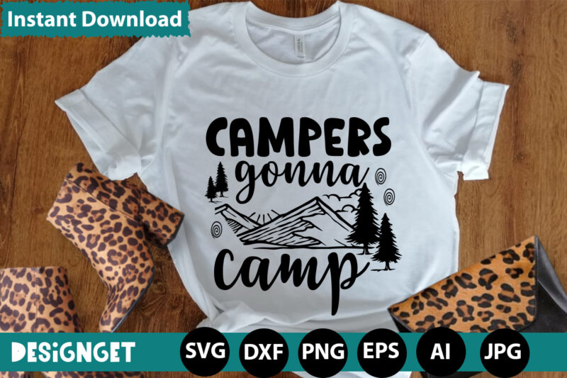 Campers Gonna Camp svg vector for t-shirt