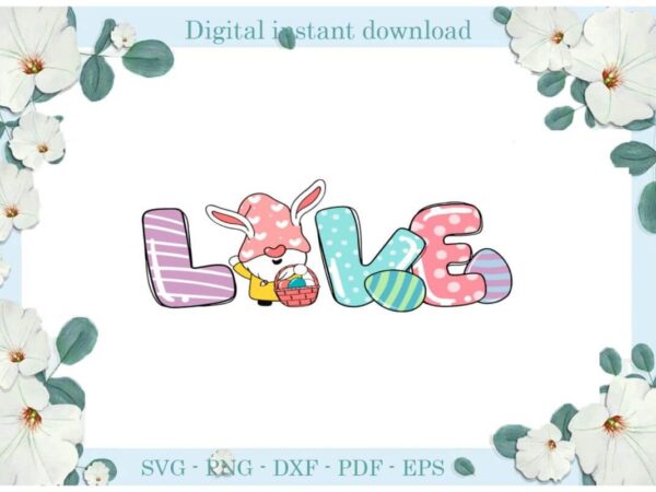 Easter day love bunny diy crafts christian bunny svg files for cricut, easter sunday silhouette trending sublimation files, cameo htv print vector clipart