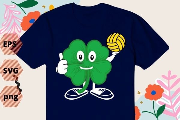 Volleyball Love cartoon funny Heart Shamrock St Patrick’s Day Gift T-Shirt design svg, Volleyball Love cartoon funny Heart png, Volleyball, Love, cartoon, funny, Heart, Shamrock, St Patrick’s Day