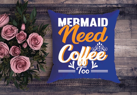 mermaid need coffee too