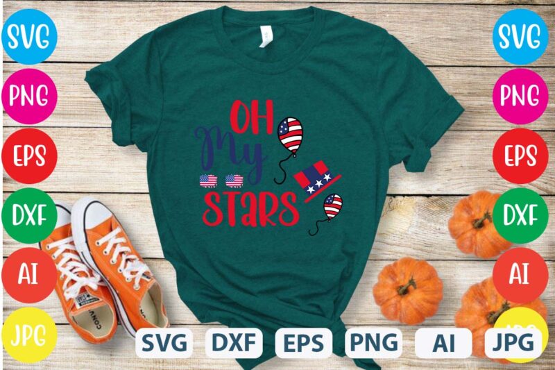 Oh My Stars svg vector for t-shirt