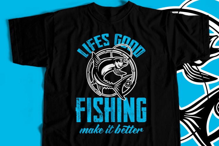 46 Best Selling Fishing T-Shirt Design Bundle For Commercial User