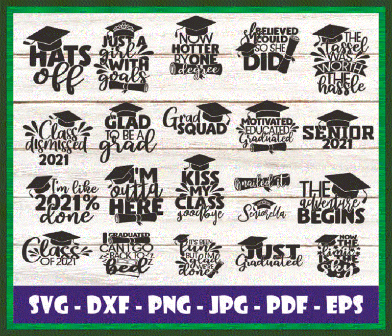 21 Designs Graduation Quotes SVG Bundle, Graduation Saying, Graduation Cut File, Clipart, Printable, Vector, Commercial Use Instant Download 807462061