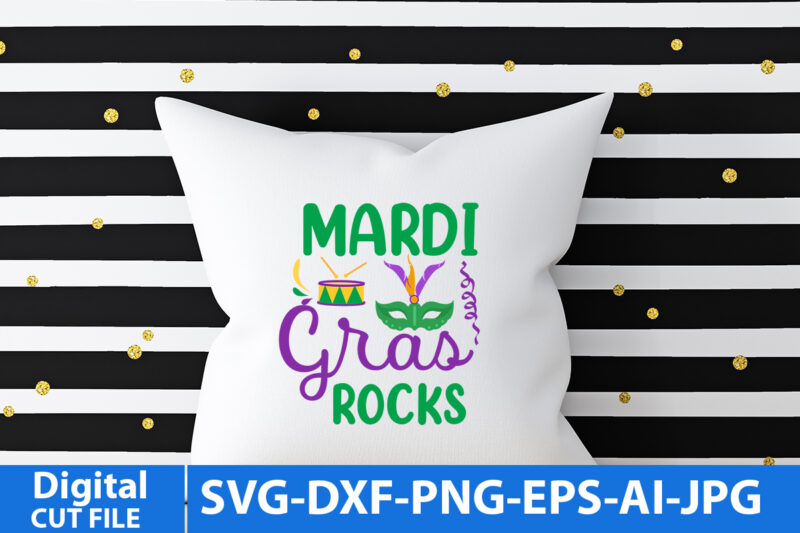 Mardi gras Rocks T Shirt Design,Mardi gras Rocks Svg Designgn