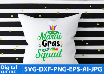 Mardi gras Squad T Shirt Design