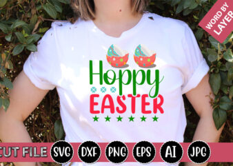 Hoppy Easter SVG Vector for t-shirt